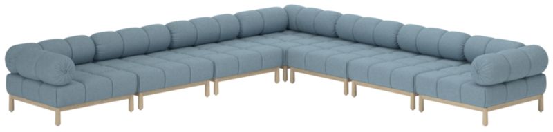 Sevigne 7-Piece Modular L-Shaped Sectional Lisbon Wedgewood - image 0 of 9