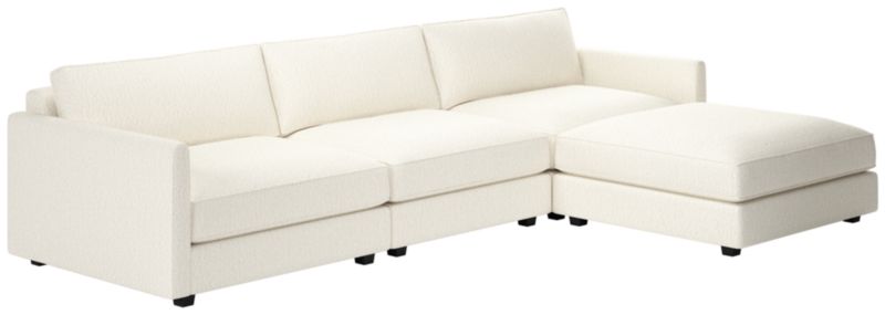 Malea 4-Piece L-Shaped Sectional Sofa with Ottoman - image 0 of 8