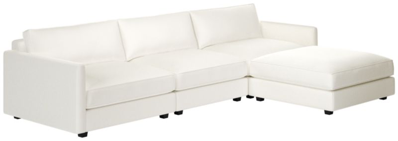 Malea 4-Piece L-Shaped Sectional Sofa with Ottoman - image 0 of 8