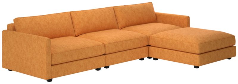 Malea 4-Piece L-Shaped Sectional Sofa with Ottoman - image 0 of 8