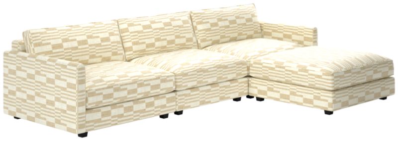 Malea 4-Piece L-Shaped Sectional Sofa with Ottoman - image 0 of 8