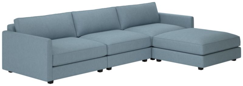 Malea 4-Piece L-Shaped Sectional Sofa with Ottoman - image 0 of 8