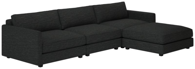 Malea 4-Piece L-Shaped Sectional Sofa with Ottoman - image 0 of 8