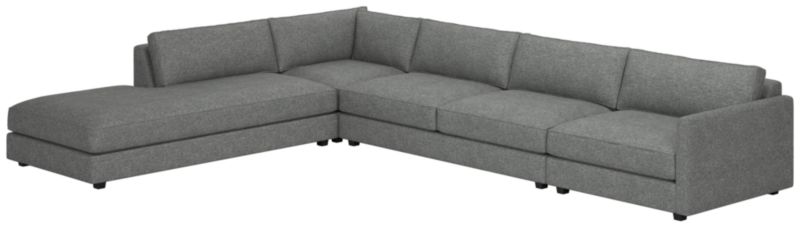 Malea 4-Piece L-Shaped Sectional Sofa with Left Chaise - image 0 of 9