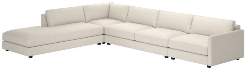 Malea 4-Piece L-Shaped Sectional Sofa with Left Chaise - image 0 of 9