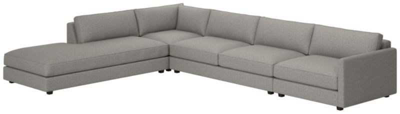 Malea 4-Piece L-Shaped Sectional Sofa with Left Chaise - image 0 of 9