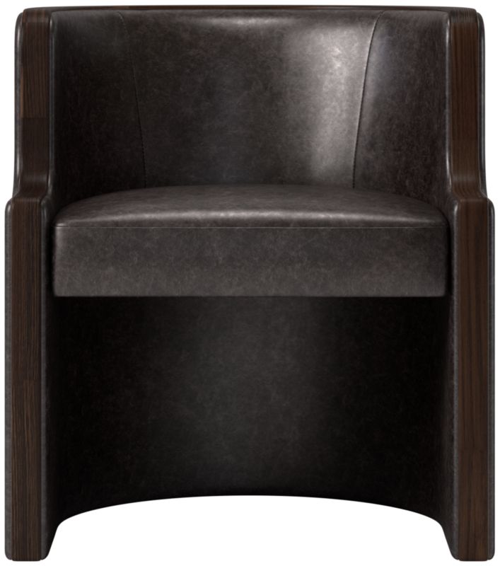 Chester Leather Dining Chair Bello Black | CB2