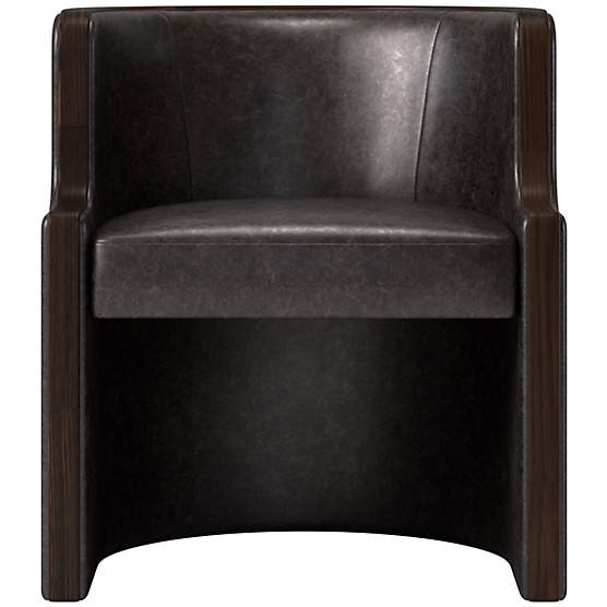 Chester Leather Dining Chair Bello Black