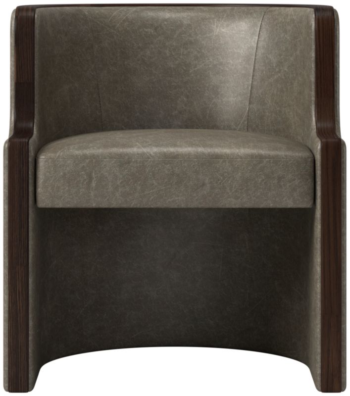 Chester Leather Dining Chair Bello Grey - image 0 of 3