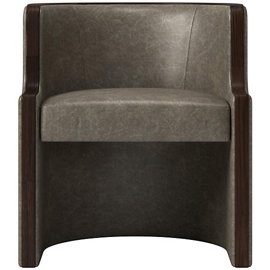 Chester Leather Dining Chair Bello Grey