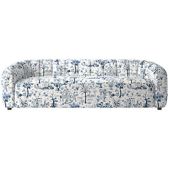 Fitz 97.5" Sofa Landscape Blue