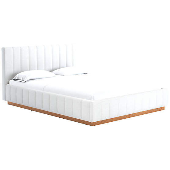 Forte Queen Bed with Natural Base Curious Dove