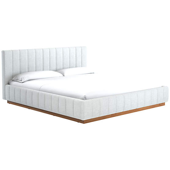 Forte King Bed with Natural Base Elliot Dove