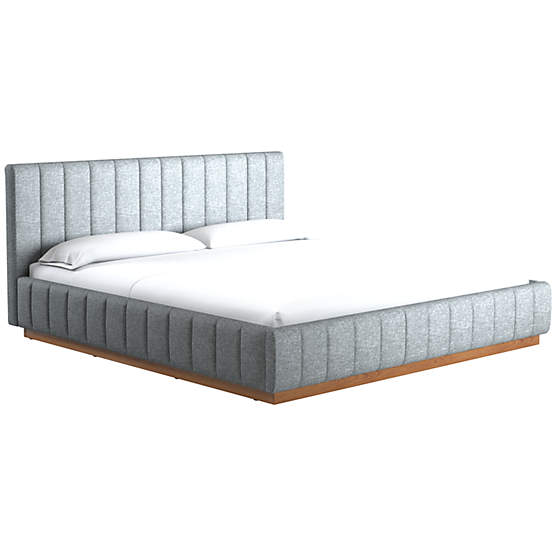 Forte Hatch Charcoal King Natural Bed