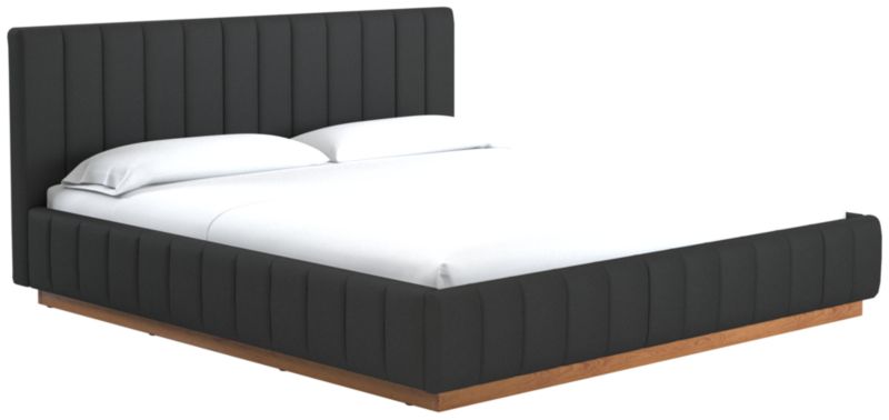 Forte Kanvas Ebony King Natural Bed - image 0 of 6