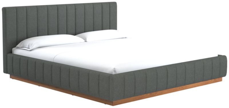 Forte Taylor Charcoal King Natural Bed - image 0 of 5