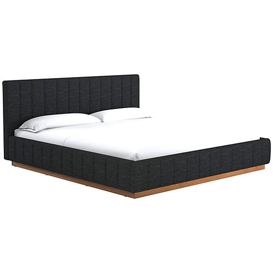 Forte Curious Ebony King Natural Bed