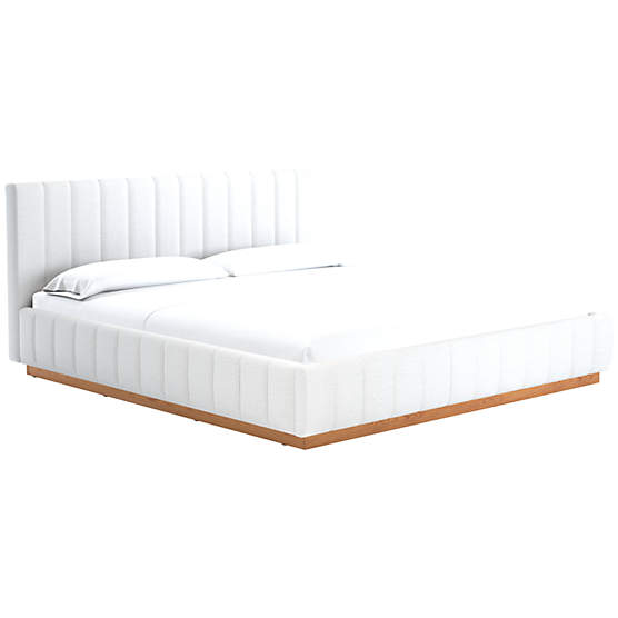 Forte King Bed with Natural Base Curious Dove