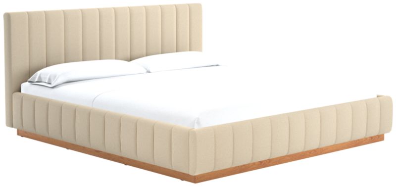 Viewing product image Forte King Bed with Natural Base Curious Mink - image 1 of 6