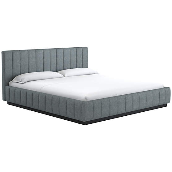 Forte Nomad Charcoal King Black Bed