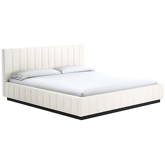 Forte Wooly Sand King Black Bed