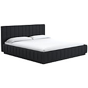 Forte King Bed with Black Base Bloce Noir