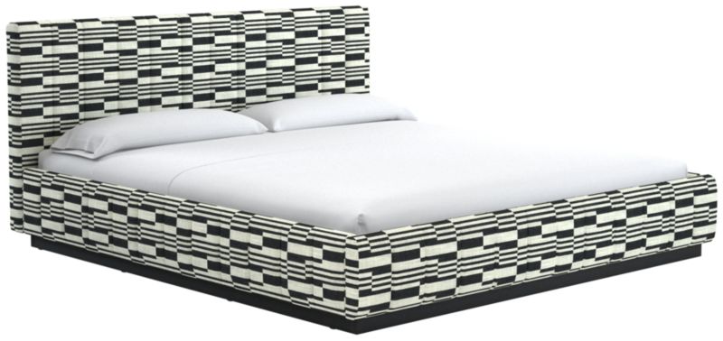 Viewing product image Forte Piano Domino King Black Bed - image 1 of 3