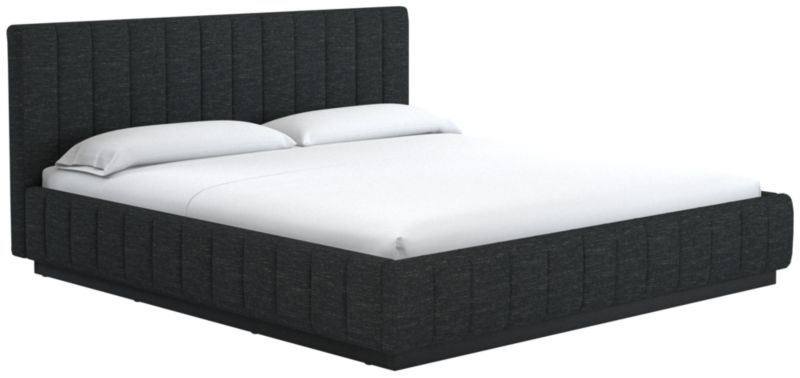 Forte Curious Ebony King Black Bed - image 0 of 2