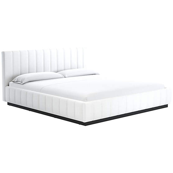 Forte King Bed with Black Base Curious Dove