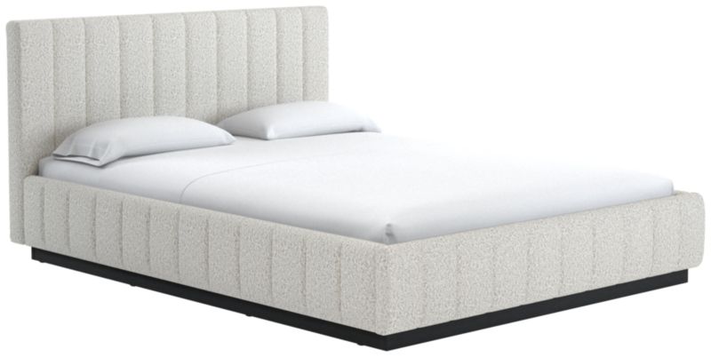 Forte Bloce Grey Queen Black Bed - image 0 of 2