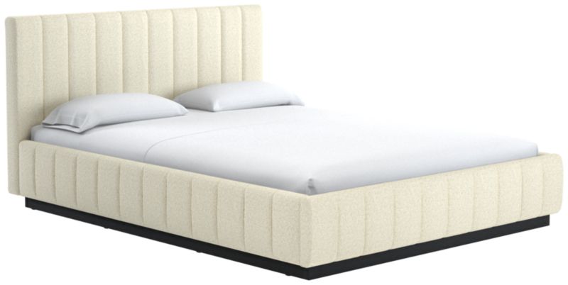 Forte Bloce Cream Queen Black Bed - image 0 of 2