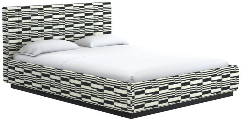 Forte Piano Domino Queen Black Bed - image 0 of 3