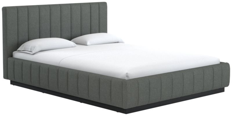 Forte Taylor Charcoal Queen Black Bed - image 0 of 2