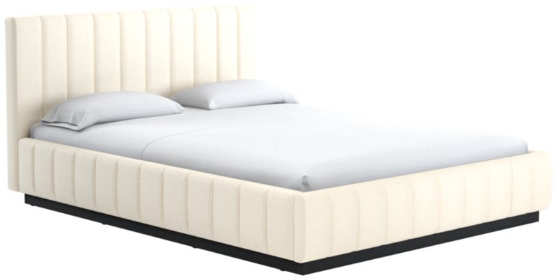 Forte Kanvas Sand Queen Black Bed - image 0 of 3