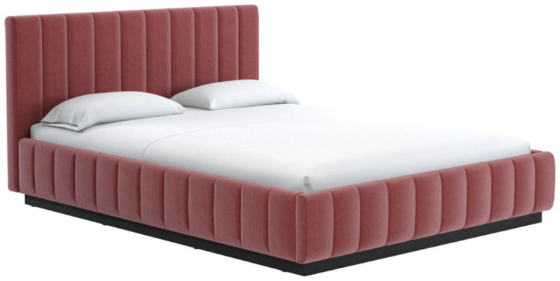 Forte Luca Rose Queen Black Bed - image 0 of 3