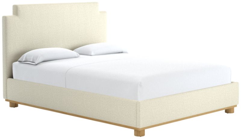 Plaza Queen Bed Bloce Cream - image 0 of 2