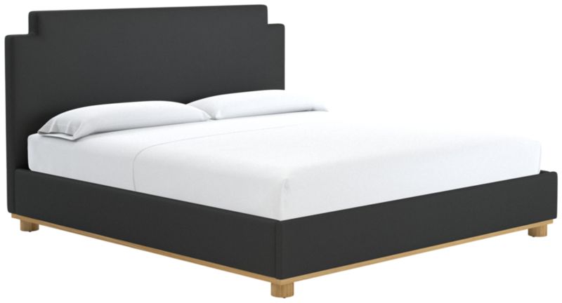 Plaza King Bed Kanvas Ebony - image 0 of 2