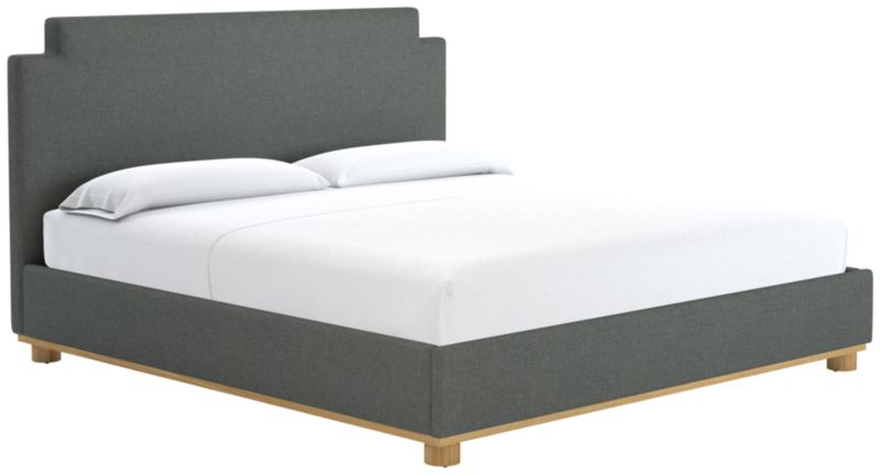 Plaza King Bed Taylor Charcoal - image 0 of 2