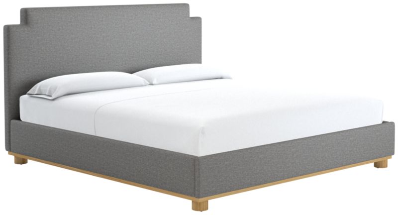 Plaza King Bed Taylor Felt Grey - image 0 of 2