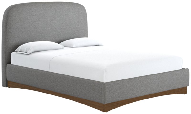 Auburn Queen Bed Taylor Felt Gry - image 0 of 2