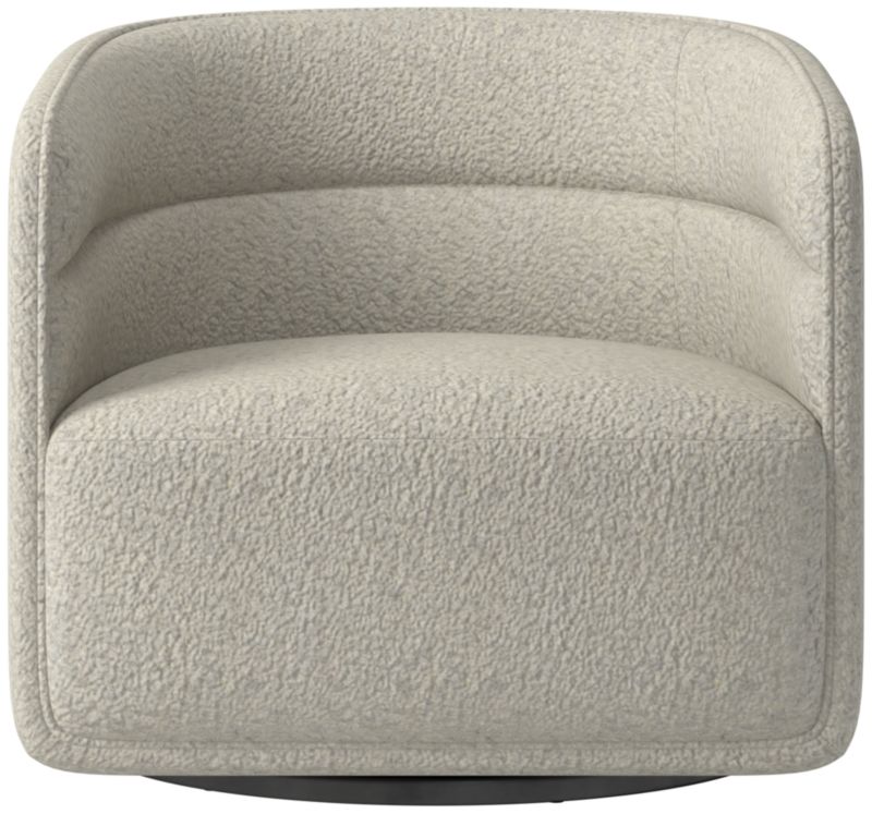 Viewing product image Sai Swivel Chair Faux Sheepskin Natural - image 1 of 7