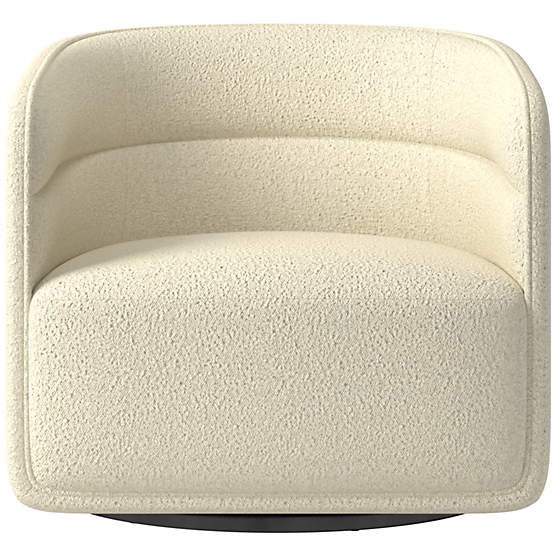 Sai Bloce Cream Swivel Chair