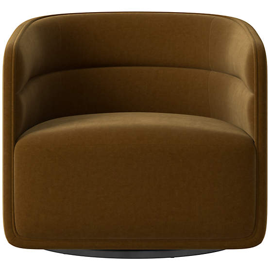 Sai Como Cognac Swivel Chair