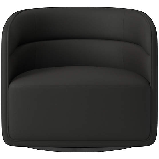 Sai Kanvas Ebony Swivel Chair