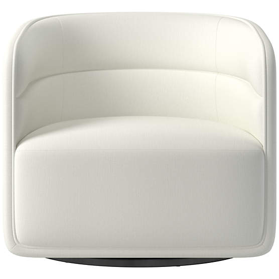 Sai Colourwash Snow Swivel Chair
