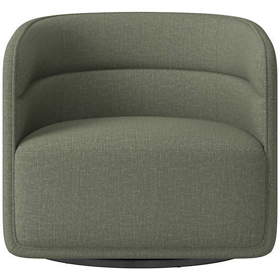 Sai Artisan Moss Swivel Chair