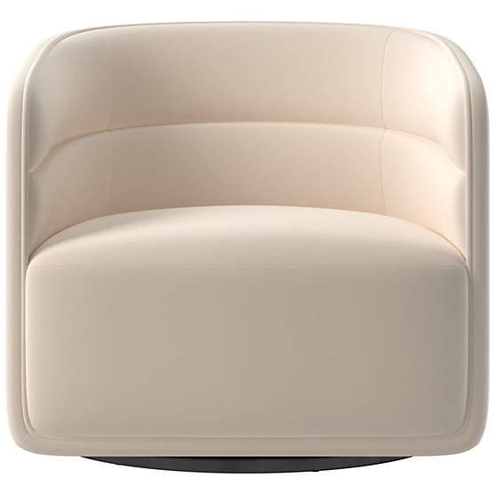 Sai Como Linen Swivel Chair