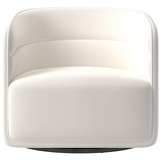 Sai Coverlet Snow Swivel Chair