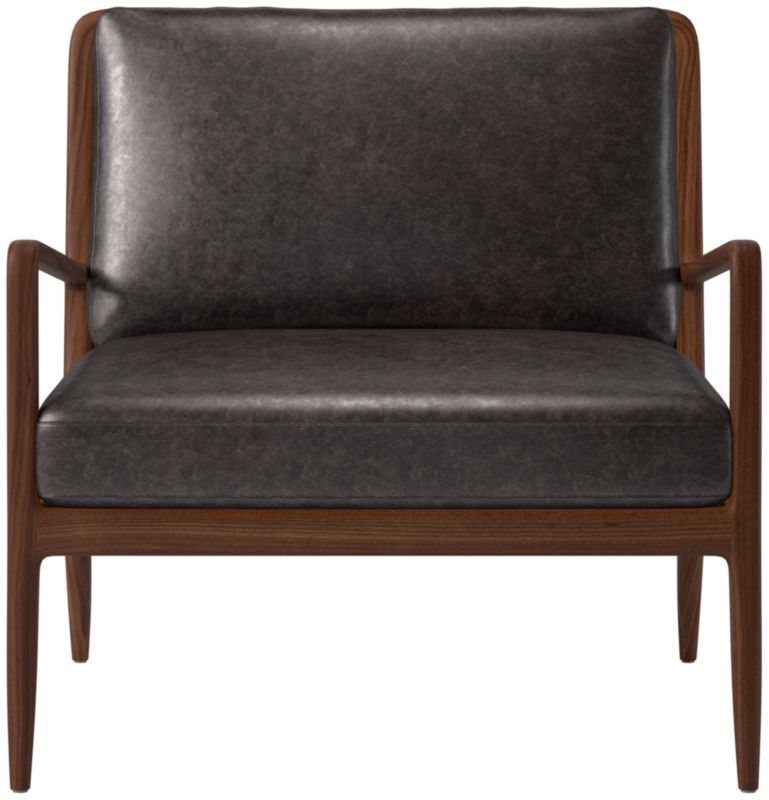 Lupo Leather Accent Chair Bello Black - image 0 of 9