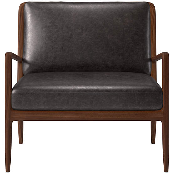 Lupo Leather Accent Chair Bello Black